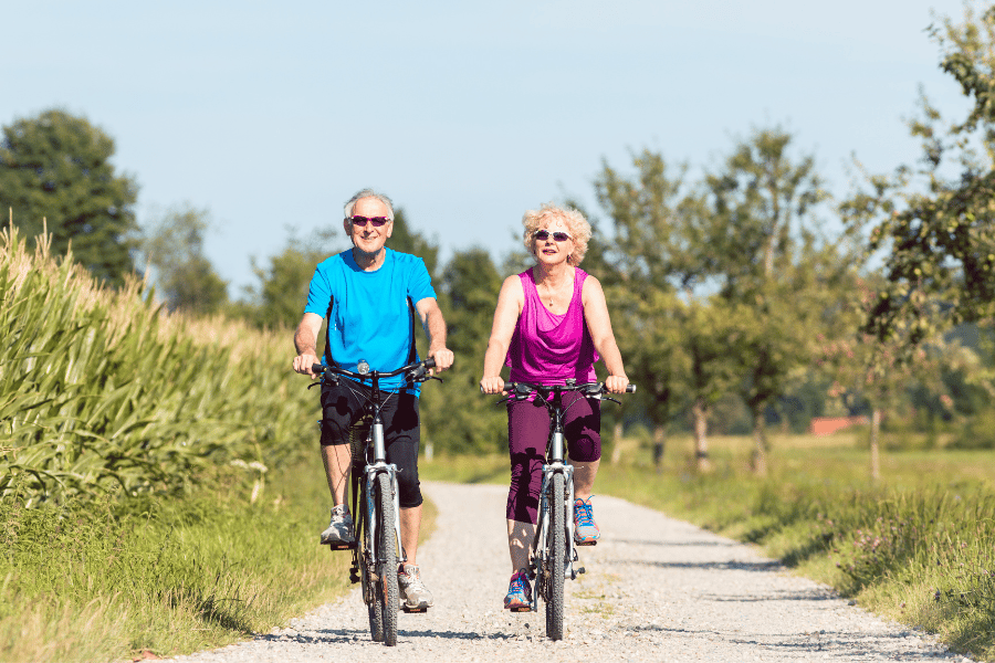 Active older couple