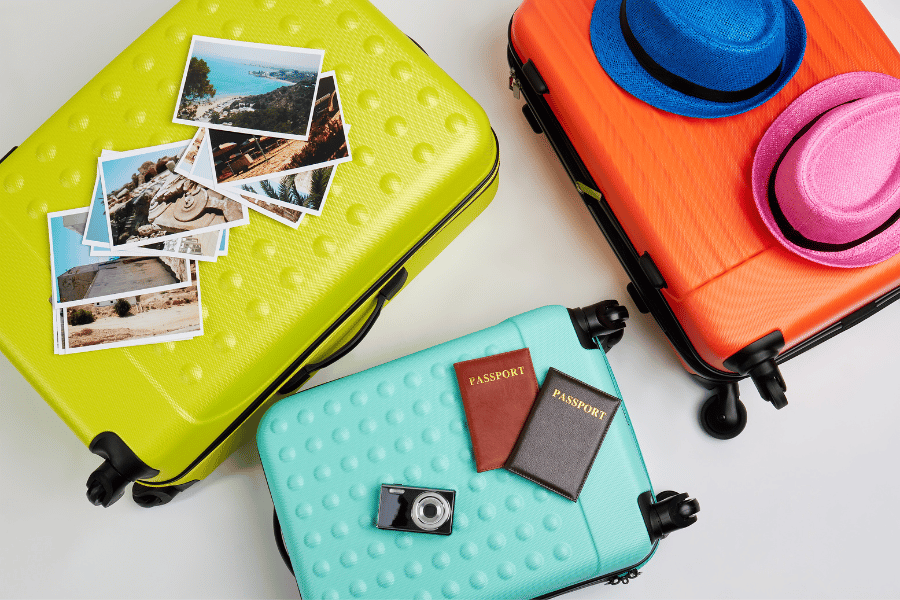 Packing suitcases