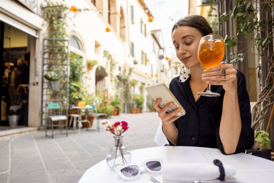 woman on the phone