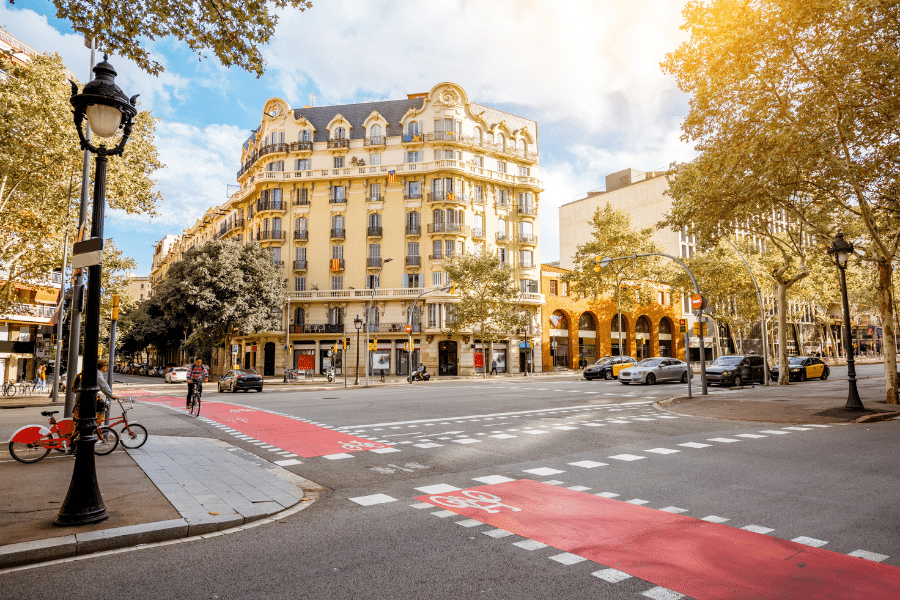 Barcelona Spain in the fall