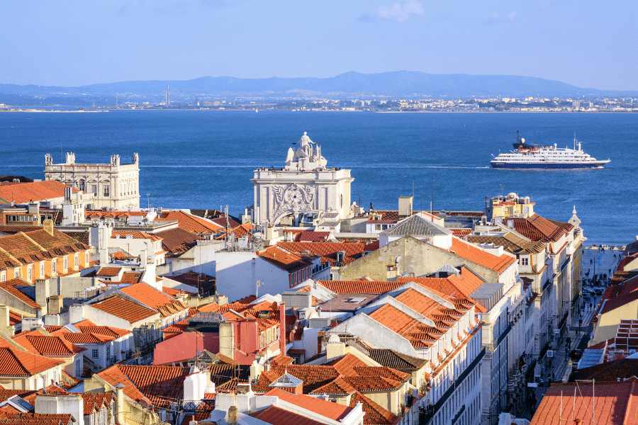 Alfama neighborhood Lisbon Portugal
