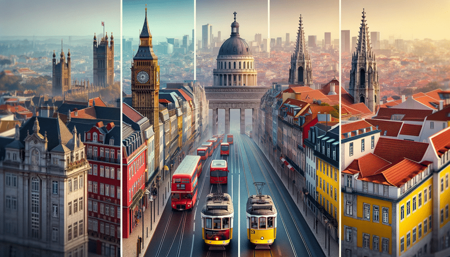 London Berlin Lisbon collage